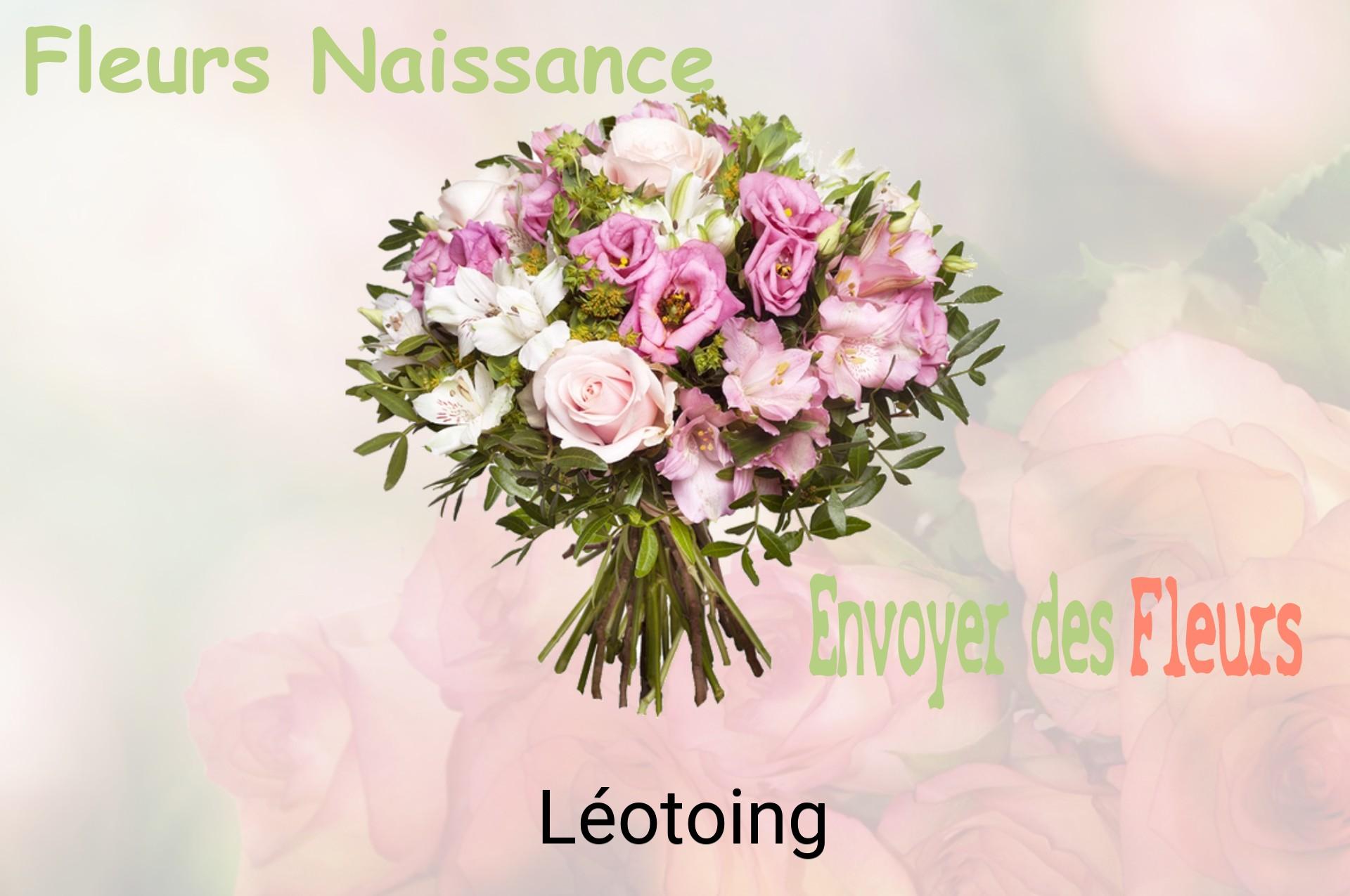 Bouquet de fleurs de naissance livré à Léotoing